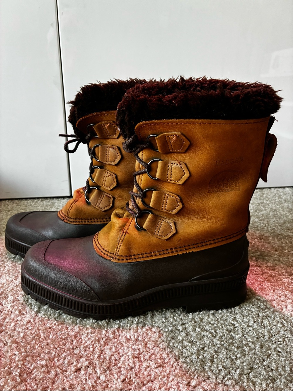 Sorel Badgers Waterproof Winter Boots Brown